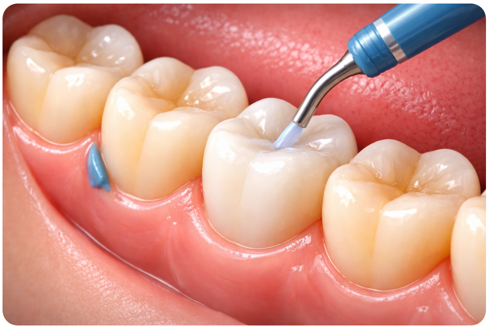 White Resin Fillings